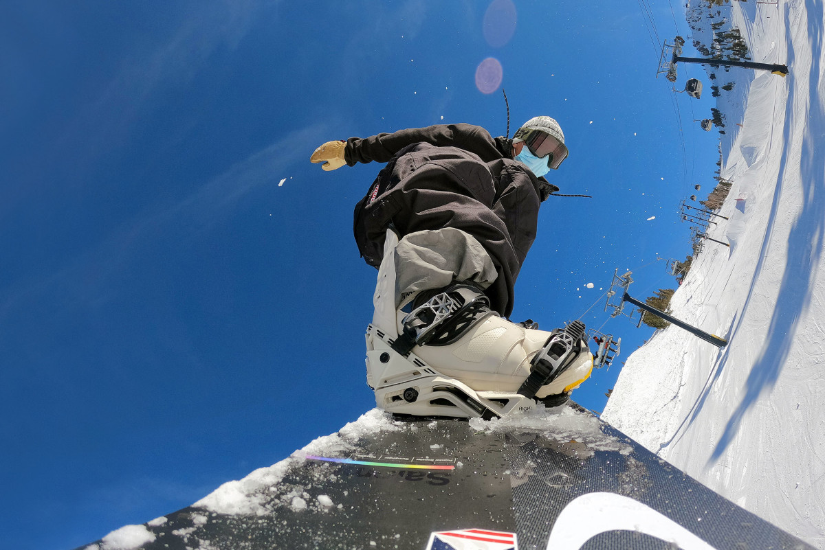 GOLDEN DREAMS 
“I would definitely love to make it to the Olympics,” says Henricksen, the silver medalist in slopestyle at the 2020 U.S. Open. “That’s goal No. 1—just to try and make it there would be amazing. But who knows what’s going to happen? It’d be a super cool personal accomplishment to make it there.”
